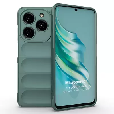 Microsonic Infinix Hot 40 Pro Kılıf Oslo Prime Yeşil