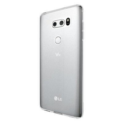 Microsonic LG V30 Kılıf Transparent Soft Pembe