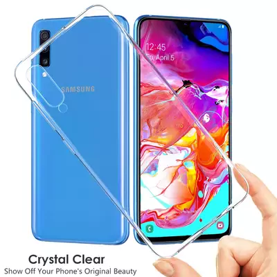 Microsonic Samsung Galaxy A30s Kılıf Transparent Soft Beyaz