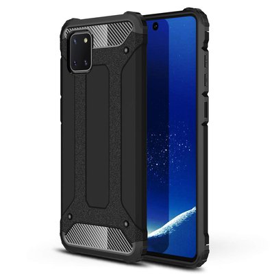 Microsonic Samsung Galaxy A81 Kılıf Rugged Armor Siyah