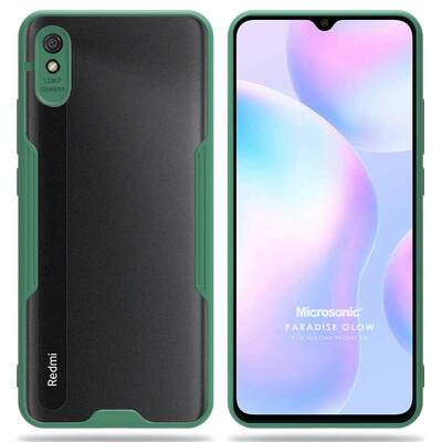 Microsonic Xiaomi Redmi 9A Kılıf Paradise Glow Yeşil