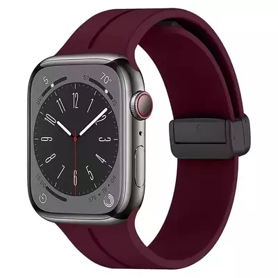 Microsonic Apple Watch SE 44mm Kordon Ribbon Line Mor