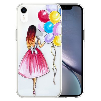 Microsonic iPhone XR Desenli Kılıf Balonlu Kız