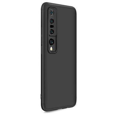 Microsonic Xiaomi Mi 10 Pro Kılıf Double Dip 360 Protective AYS Siyah