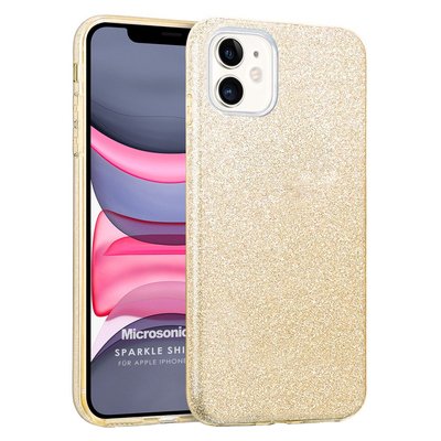 Microsonic Apple iPhone 11 Kılıf Sparkle Shiny Gold