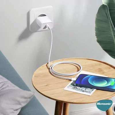 Microsonic Apple iPhone 17 Air Type-C - Type-C Kablo Beyaz