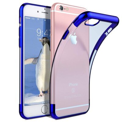 Microsonic Apple iPhone 6S Kılıf Skyfall Transparent Clear Mavi