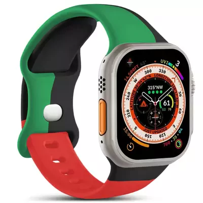 Microsonic Apple Watch Series 11 42mm Kordon ActiveFlex Wristband Black Unity