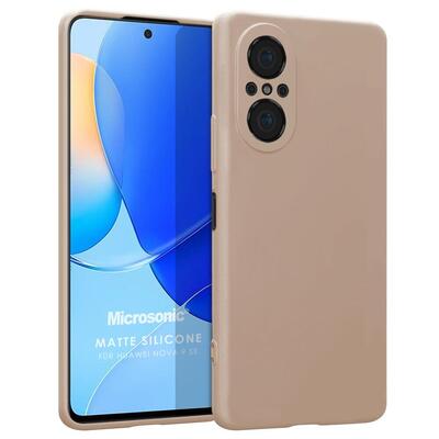 Microsonic Huawei Nova 9 SE Kılıf Matte Silicone Gold