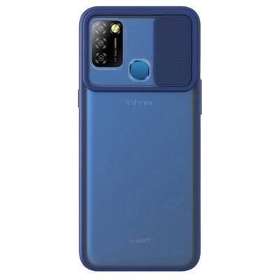 Microsonic Infinix Smart 5 Kılıf Slide Camera Lens Protection Lacivert