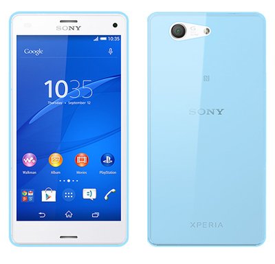 Microsonic Sony Xperia Z3 Compact ( Z3 Mini) Kılıf Transparent Soft Mavi