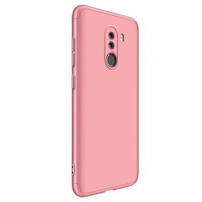 Microsonic Xiaomi Pocophone F1 Kılıf Double Dip 360 Protective AYS Rose Gold