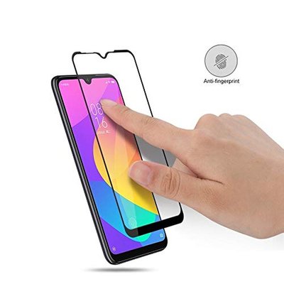 Microsonic Xiaomi Redmi 8 Kavisli Temperli Cam Ekran Koruyucu Film Siyah