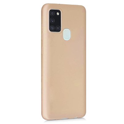 CaseUp Samsung Galaxy A21s Kılıf Matte Surface Gold