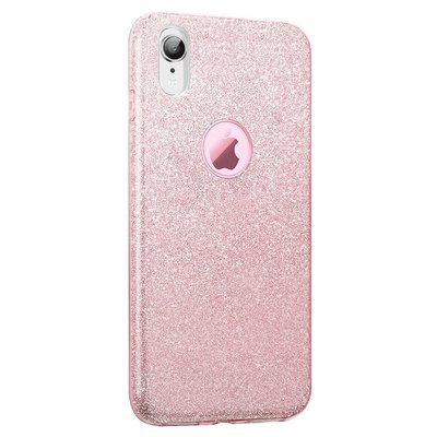 Microsonic Apple iPhone XR Kılıf Sparkle Shiny Rose Gold