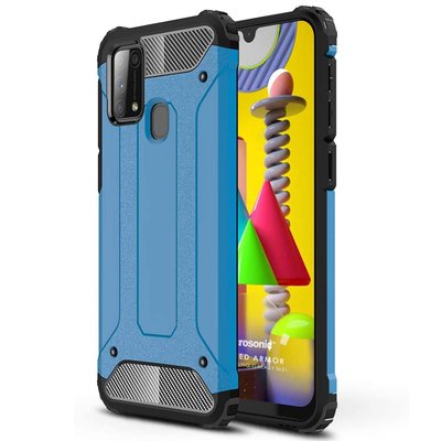 Microsonic Samsung Galaxy M31 Kılıf Rugged Armor Mavi