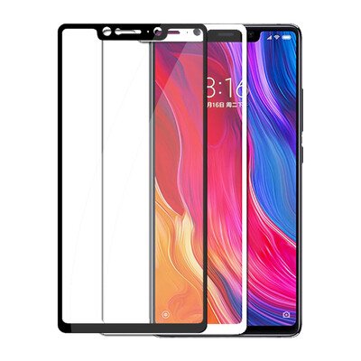 Microsonic Xiaomi Mi 8 SE Kavisli Temperli Cam Ekran Koruyucu Film Siyah