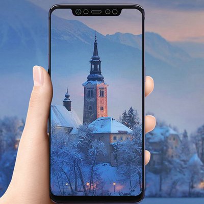 Microsonic Xiaomi Mi 8 SE Kavisli Temperli Cam Ekran Koruyucu Film Siyah