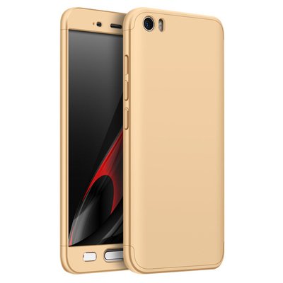 Microsonic Xiaomi Mi5 Pro Kılıf Double Dip 360 Protective AYS Gold