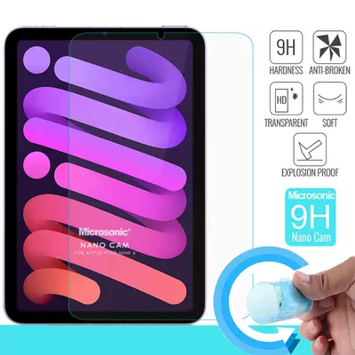 Microsonic Apple iPad Mini 7 (A2993-A2995) Nano Cam Ekran Koruyucu