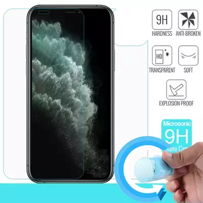 Microsonic Apple iPhone 11 Pro Max (6.5'') Ön + Arka Nano Cam Ekran Koruyucu