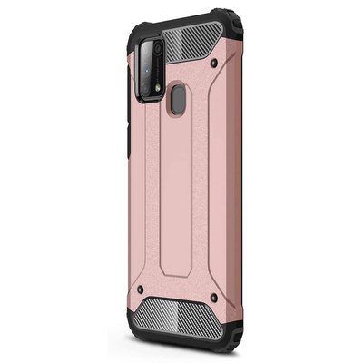 Microsonic Samsung Galaxy M31 Kılıf Rugged Armor Rose Gold