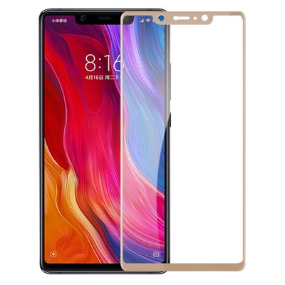 Microsonic Xiaomi Mi 8 SE Kavisli Temperli Cam Ekran Koruyucu Film Gold