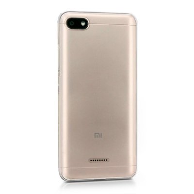 Microsonic Xiaomi Redmi 6A Kılıf Kılıf Transparent Soft Beyaz