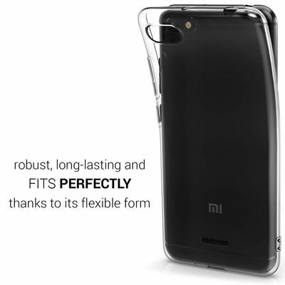 Microsonic Xiaomi Redmi 6A Kılıf Kılıf Transparent Soft Beyaz