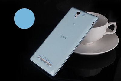 Microsonic Sony X Peria C3 Kılıf Transparent Soft Mavi