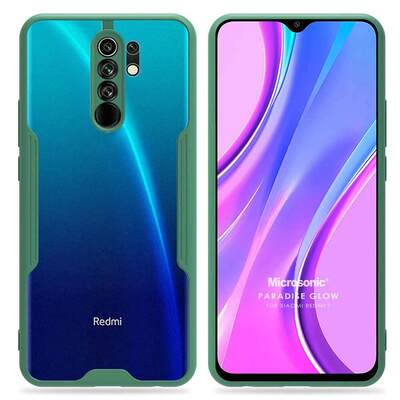 Microsonic Xiaomi Redmi 9 Kılıf Paradise Glow Yeşil