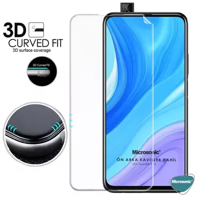 Microsonic Huawei Y9S Ön + Arka Kavisler Dahil Tam Ekran Kaplayıcı Film