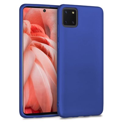 Microsonic Samsung Galaxy A81 Kılıf Matte Silicone Lacivert