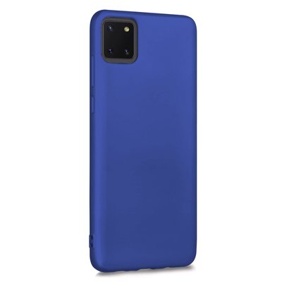 Microsonic Samsung Galaxy A81 Kılıf Matte Silicone Lacivert