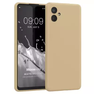 Microsonic Samsung Galaxy A04e Kılıf Matte Silicone Gold