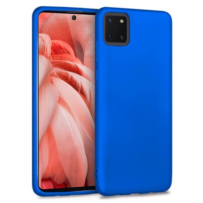 Microsonic Samsung Galaxy A81 Kılıf Matte Silicone Mavi