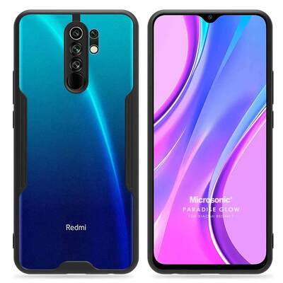 Microsonic Xiaomi Redmi 9 Kılıf Paradise Glow Siyah