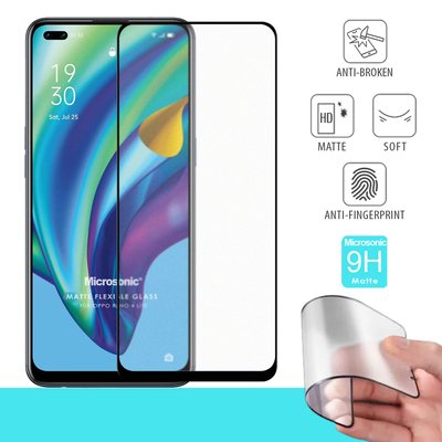 Microsonic Oppo Reno 4 Lite Matte Flexible Ekran Koruyucu Siyah