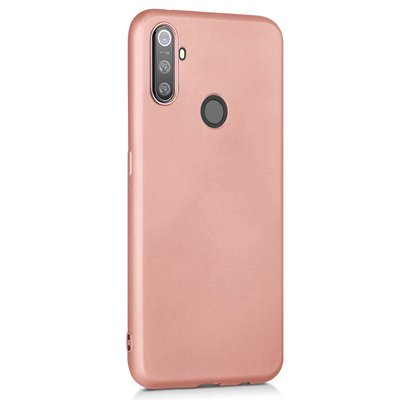 Microsonic Realme C3 Kılıf Matte Silicone Rose Gold