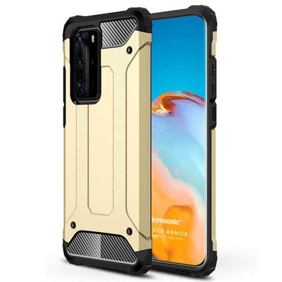 Microsonic Huawei P40 Pro Kılıf Rugged Armor Gold