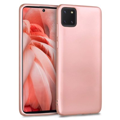 Microsonic Samsung Galaxy A81 Kılıf Matte Silicone Rose Gold