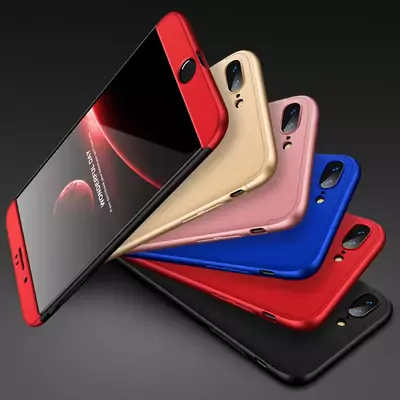 Microsonic Apple iPhone 8 Plus Kılıf Double Dip 360 Protective Lacivert