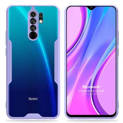 Microsonic Xiaomi Redmi 9 Kılıf Paradise Glow Lila