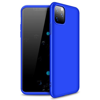 Microsonic Apple iPhone 11 Pro Max Kılıf Double Dip 360 Protective AYS Mavi