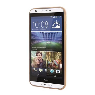 Microsonic HTC Desire 626 Kılıf Skyfall Transparent Clear Gümüş