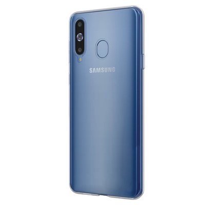 Microsonic Samsung Galaxy A8S Kılıf Transparent Soft Beyaz