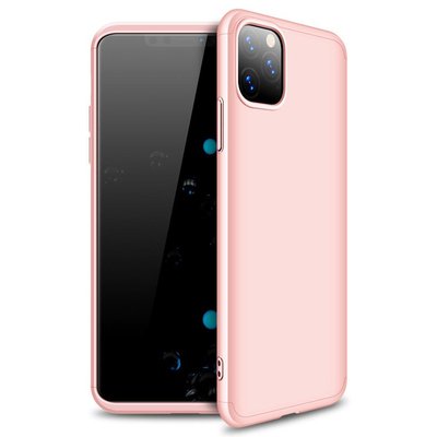 Microsonic Apple iPhone 11 Pro Max Kılıf Double Dip 360 Protective AYS Rose Gold