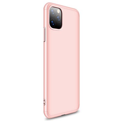 Microsonic Apple iPhone 11 Pro Max Kılıf Double Dip 360 Protective AYS Rose Gold