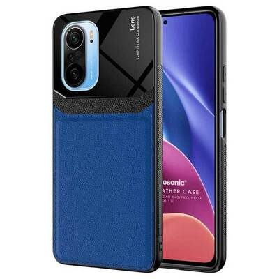 Microsonic Xiaomi Redmi K40 Pro+ Kılıf Uniq Leather Lacivert