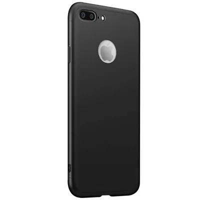 Microsonic Apple iPhone 7 Plus Kılıf Double Dip 360 Protective Siyah